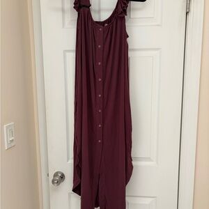 Kindred Bravely Plum Maternity Nightgown